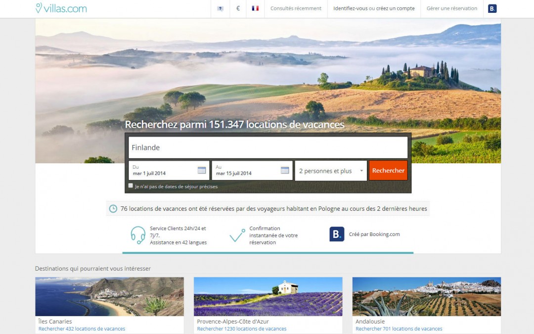 Pour réserver son séjour de luxe en 2 clics : villas.com